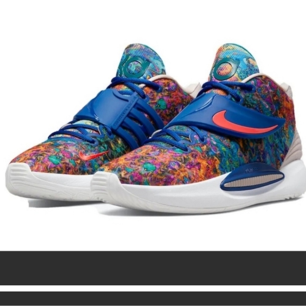 KD Full length Nike zoom strobel men’s psychedelic sneakers size 12.5